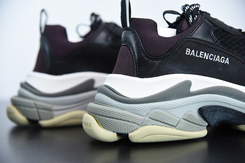 bc triple s trainer black burgundy white 536737 w09oh 1091