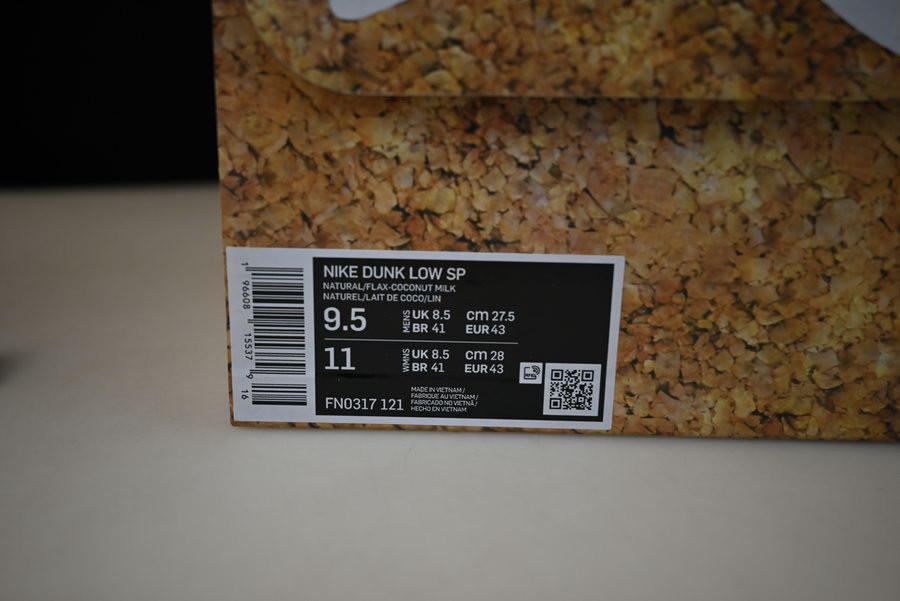 clot x nike dunk low cork fn0317-121