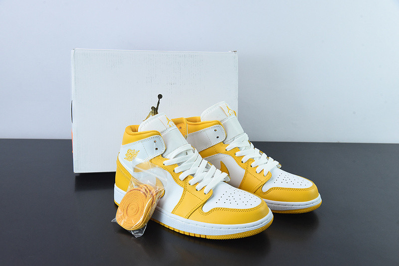 air jordan 1 mid “university gold” bq6472-117