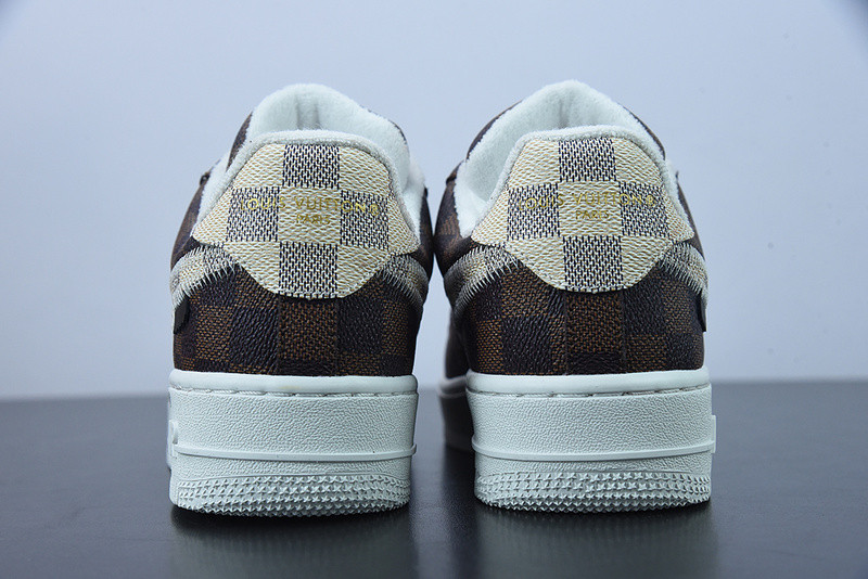 lvt x air force 1‘07 low "damier azur/brown/monogram