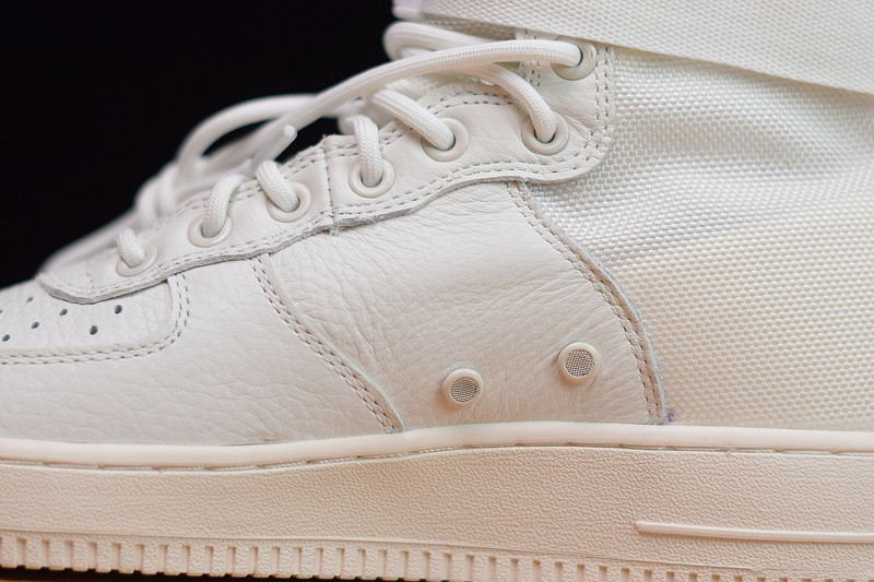 nike air force 1 mid "triple ivory" aa6655-100