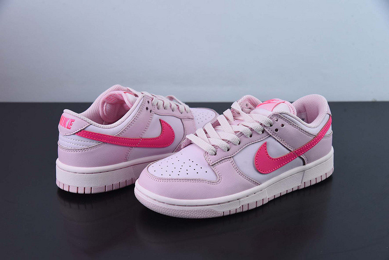 nike dunk low triple pink (gs) dh9765-600