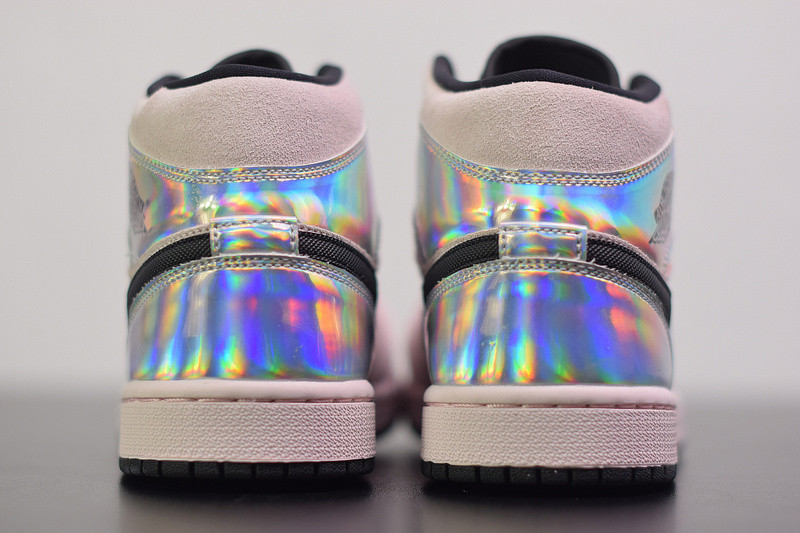 air jordan 1 mid iridescent bq6472-602