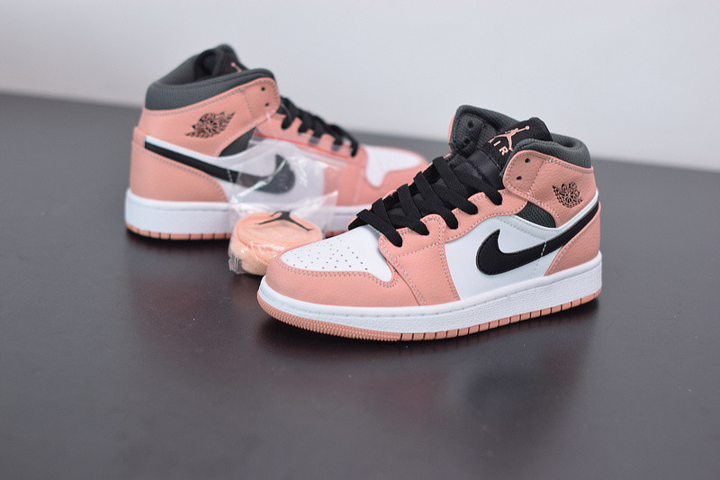 air jordan 1 mid “pink quartz” 555112-603