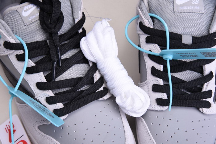 nike sb dunk low pro grey black