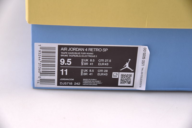 union x air jordan 4 “taupe haze” dj5718-242