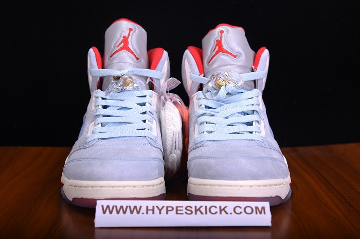 trophy room x air jordan 5 retro "ice blue" ci1899-400